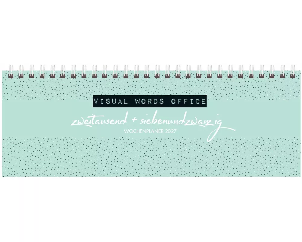 Tischquerkalender Visual Words Office 2027