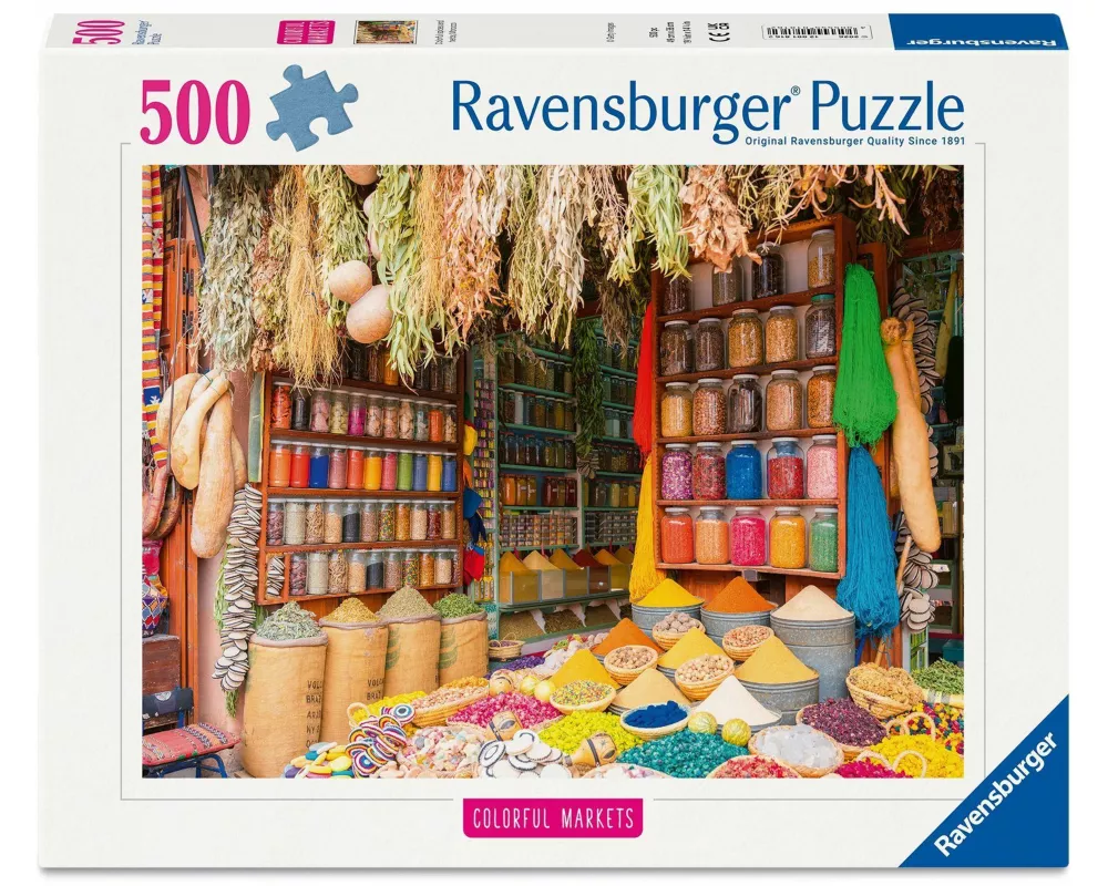 Erwachsenenpuzzle 500 Teile - Bunte Gewürze, Marokko