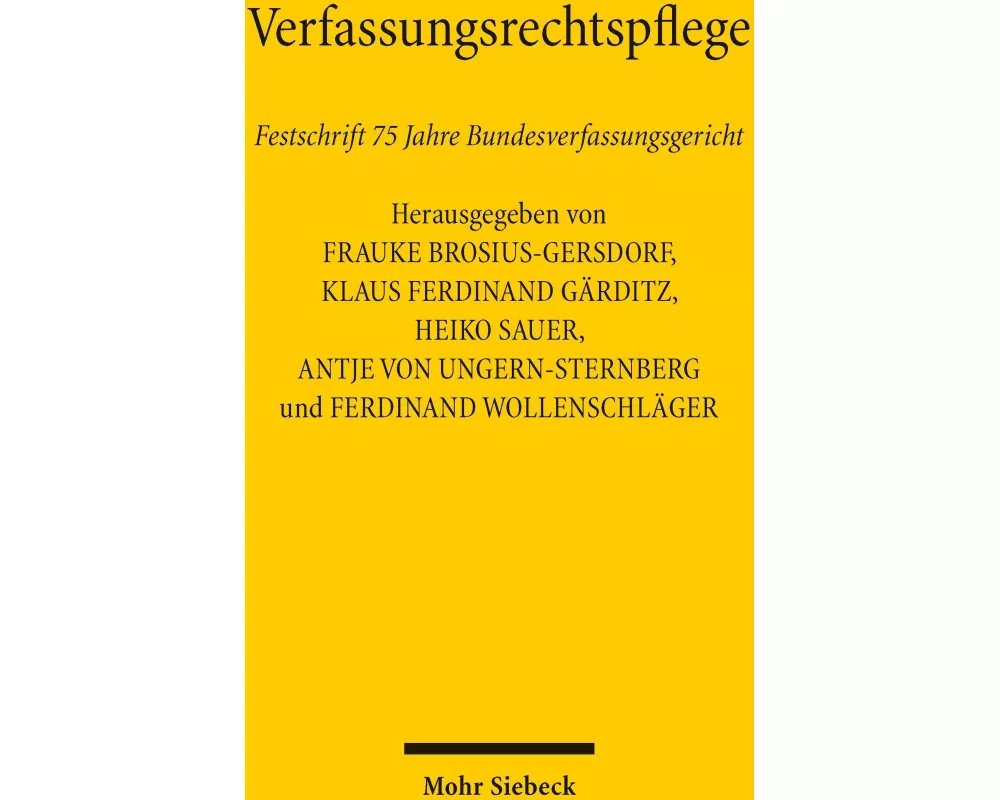 Verfassungsrechtspflege