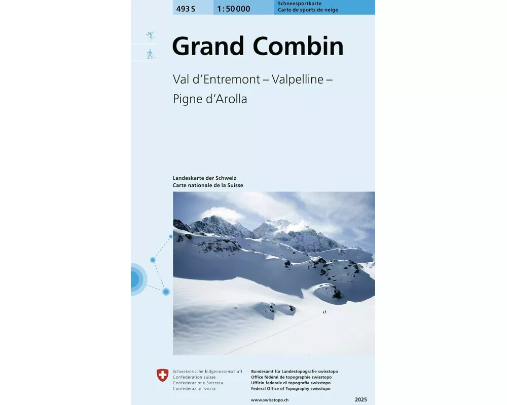 493S Grand Combin Schneesportkarte
