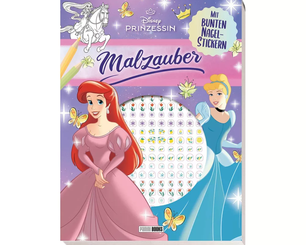 Disney Prinzessin: Malzauber - Mit bunten Nagelstickern!
