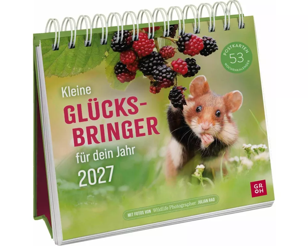 Postkartenkalender 2027: Kleine Glücksbringer für dein Jahr