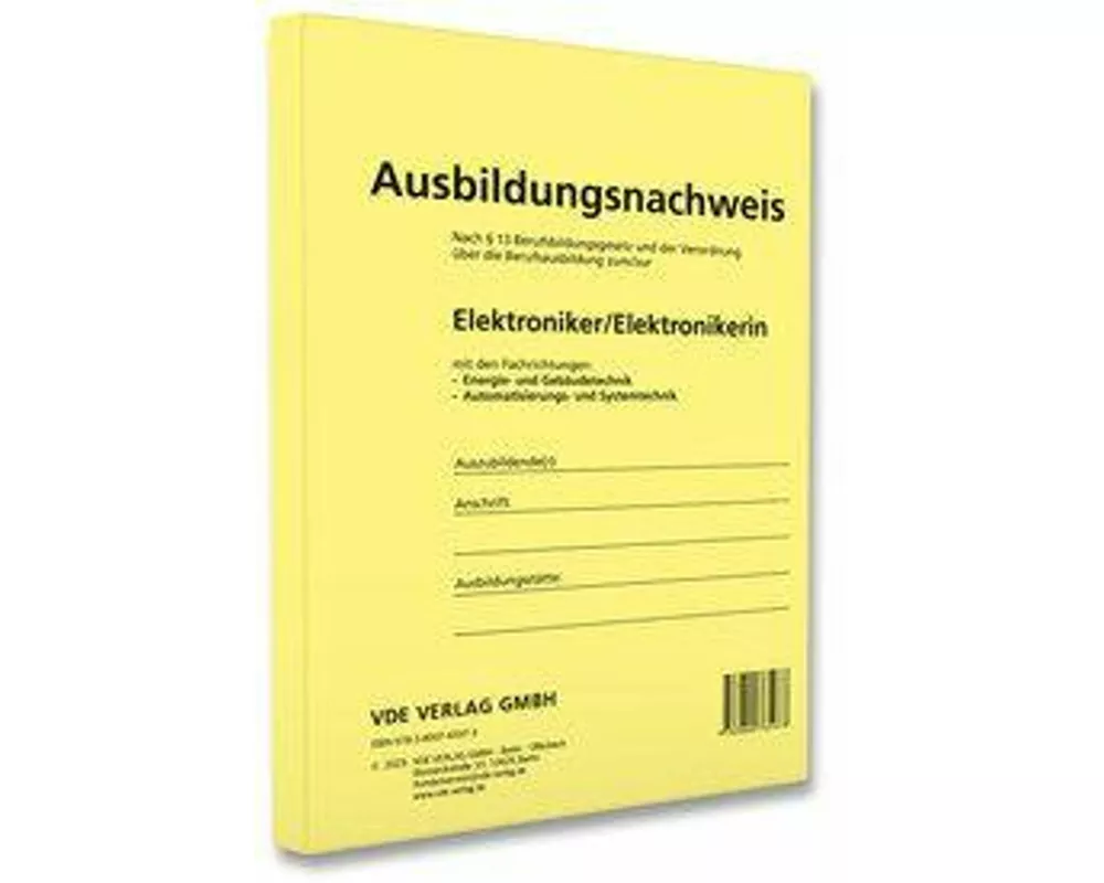Ausbildungsnachweis Elektroniker/Elektronikerin