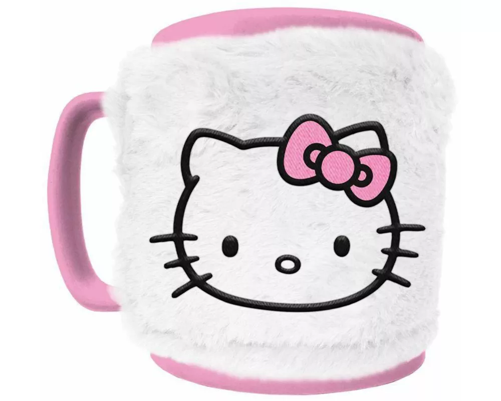 Hello Kitty (pink Bow Face Icon) Fuzzy Mug
