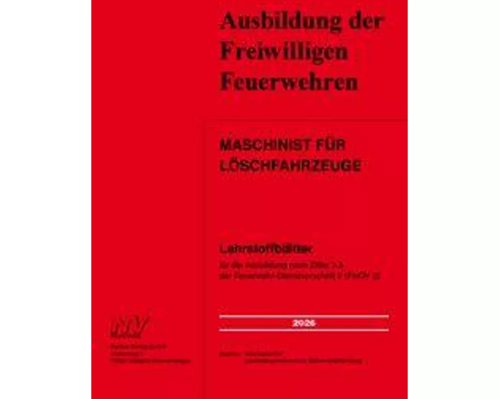 Maschinist für Löschfahrzeuge