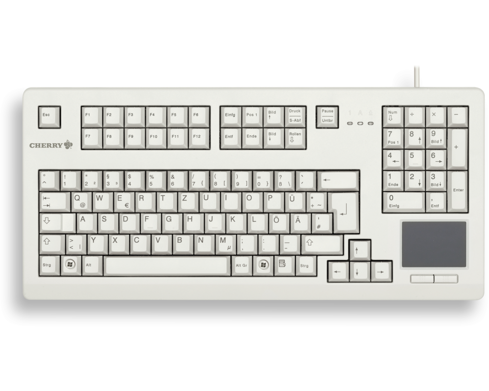CHERRY TouchBoard G80-11900 Tastatur Industriell USB QWERTY Englisch Grau