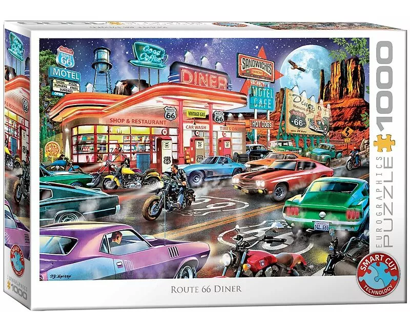 Puzzle 1000 Teile - Diner an der Route 66