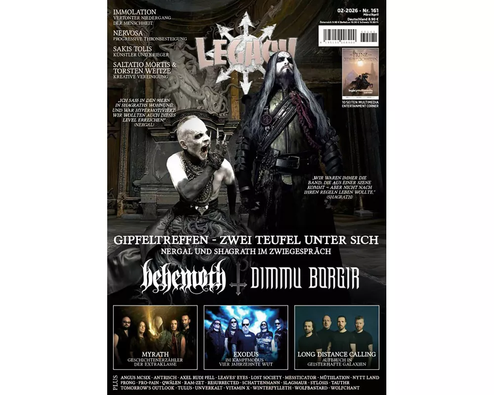 LEGACY MAGAZIN: THE VOICE FROM THE DARKSIDE. Ausgabe #161 (2/2026)