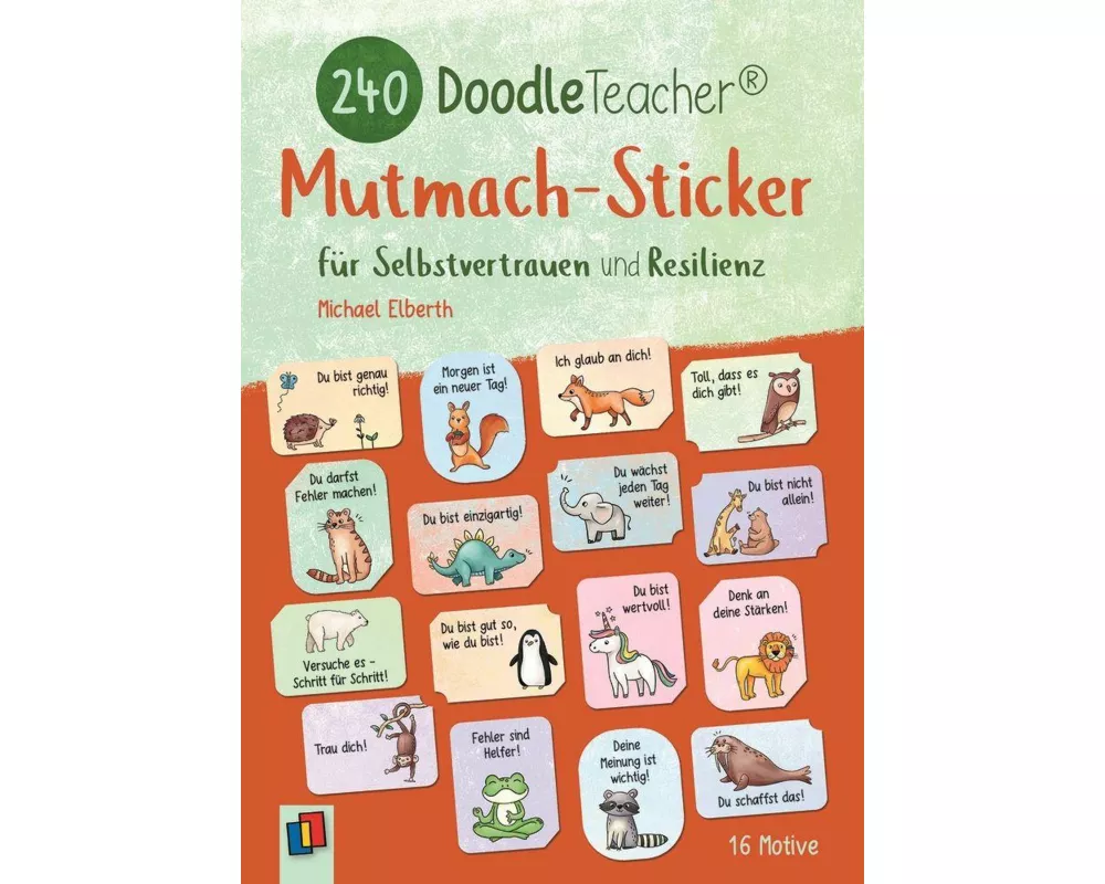 240 Doodleteacher Mutmach-Sticker