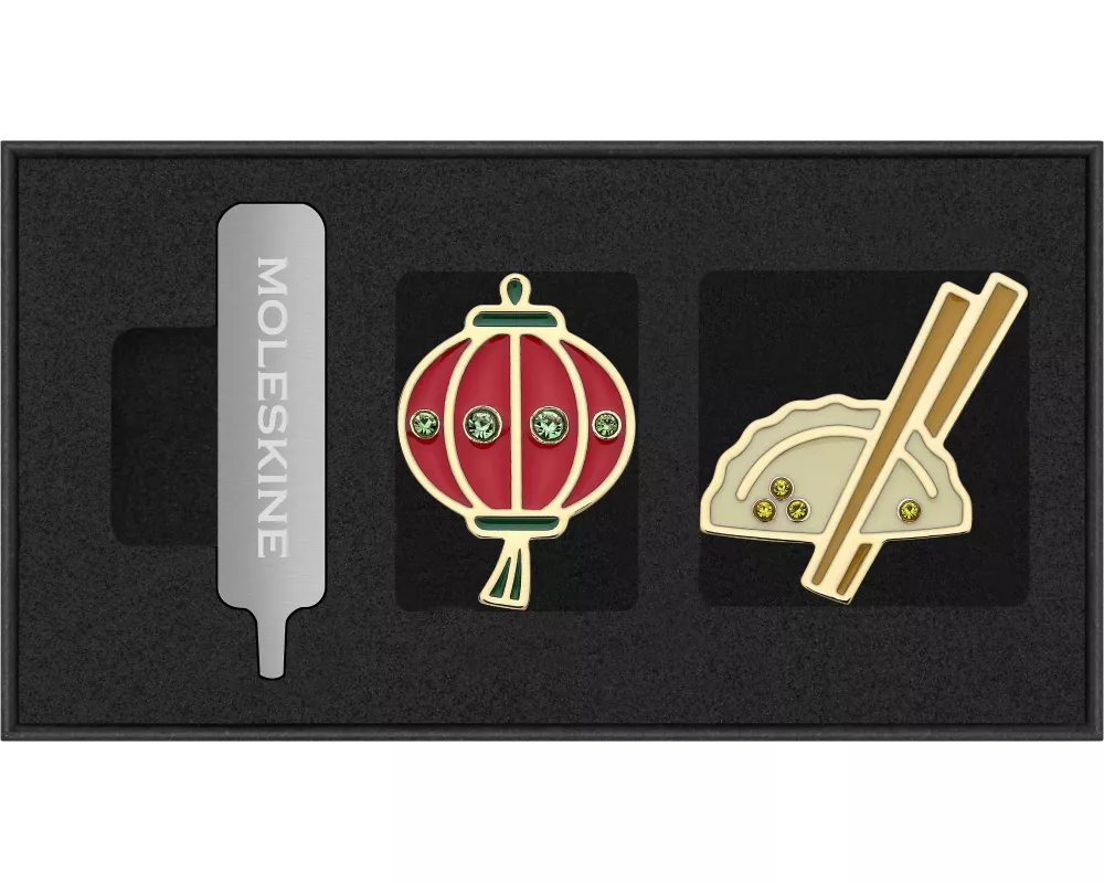 Moleskine Country Pins China (2er-Set), Laterne + Dumpling