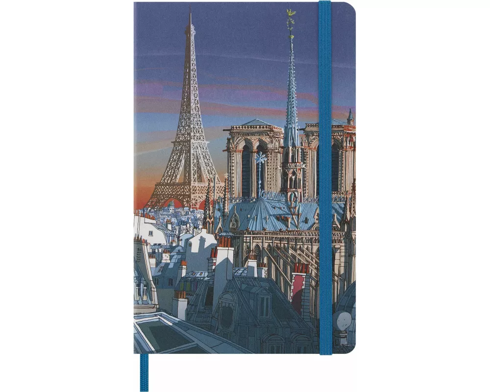 Moleskine I AM the city Paris Notizbuch limitierte Ausgabe, L/A5, liniert, fester Einband