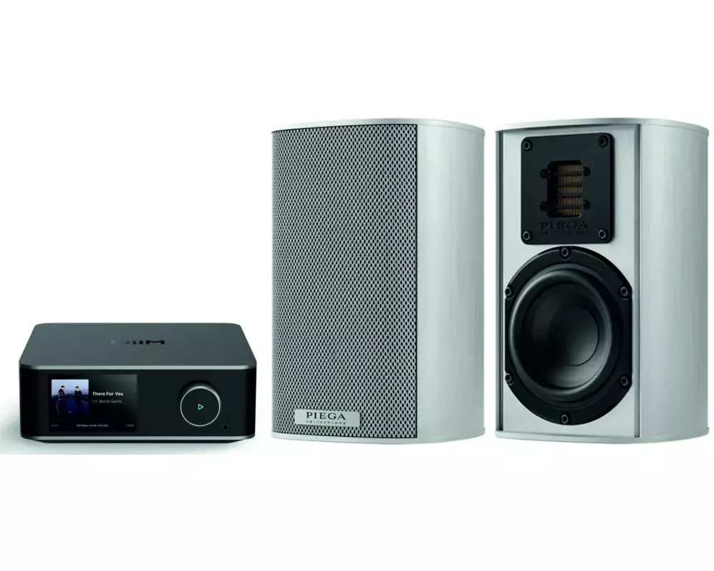 PIEGA SA Bundle Ace 30 + WiiM Amp Ultra (Silber/Space Grey)