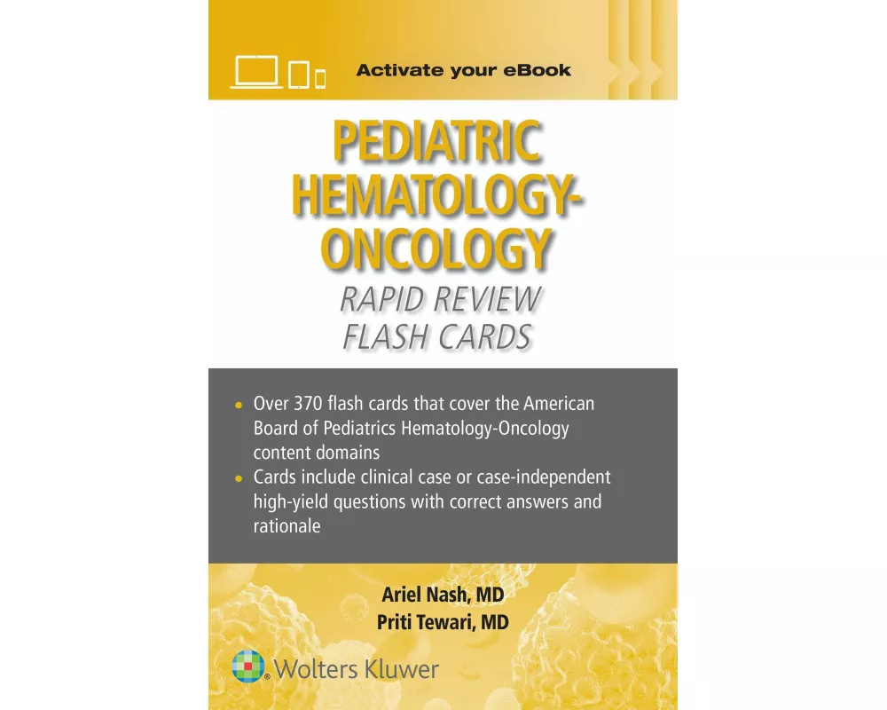 Pediatric Hematology-Oncology Rapid Review Flash Cards Print + eBook with Multimedia