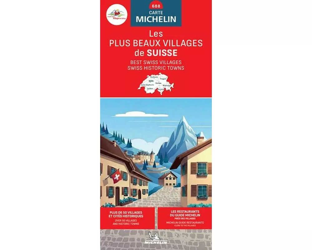 Michelin Schweiz - Die schönsten Dörfer. Strassen- und Tourismuskarte