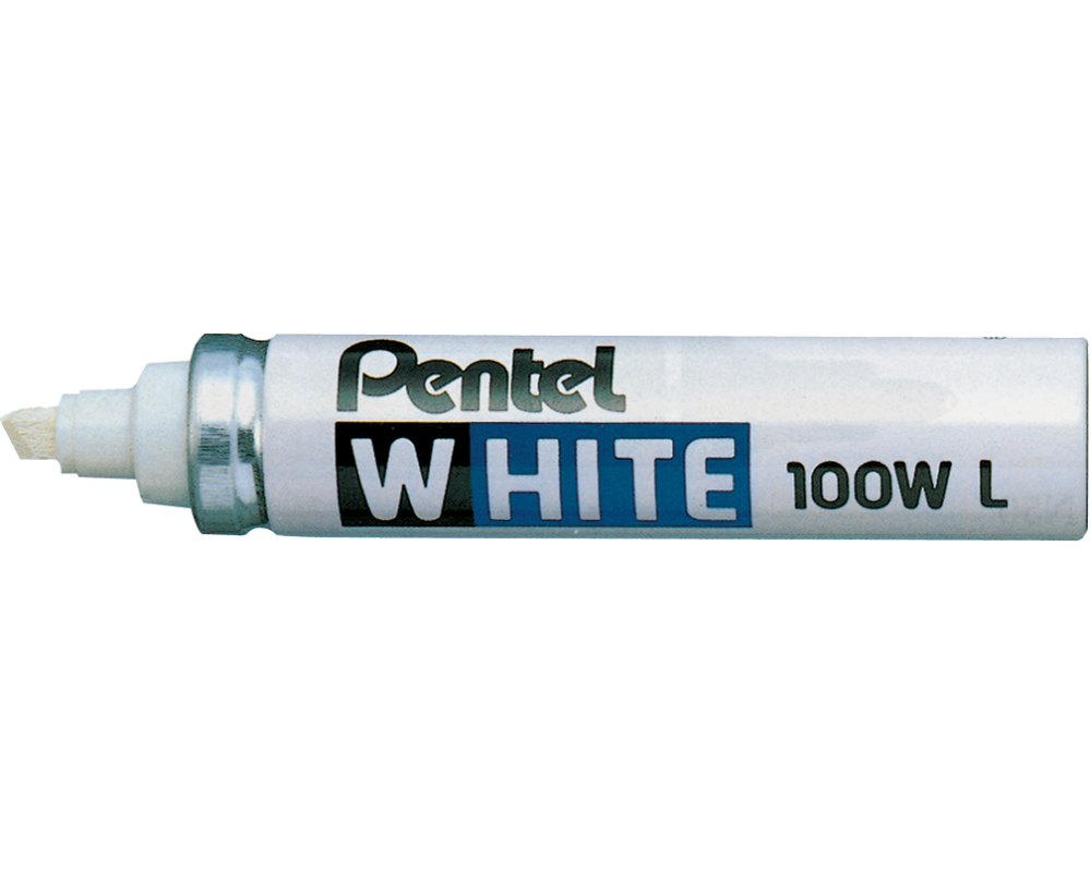 PENTEL Permanent Marker 6,5mm X100WL weiss