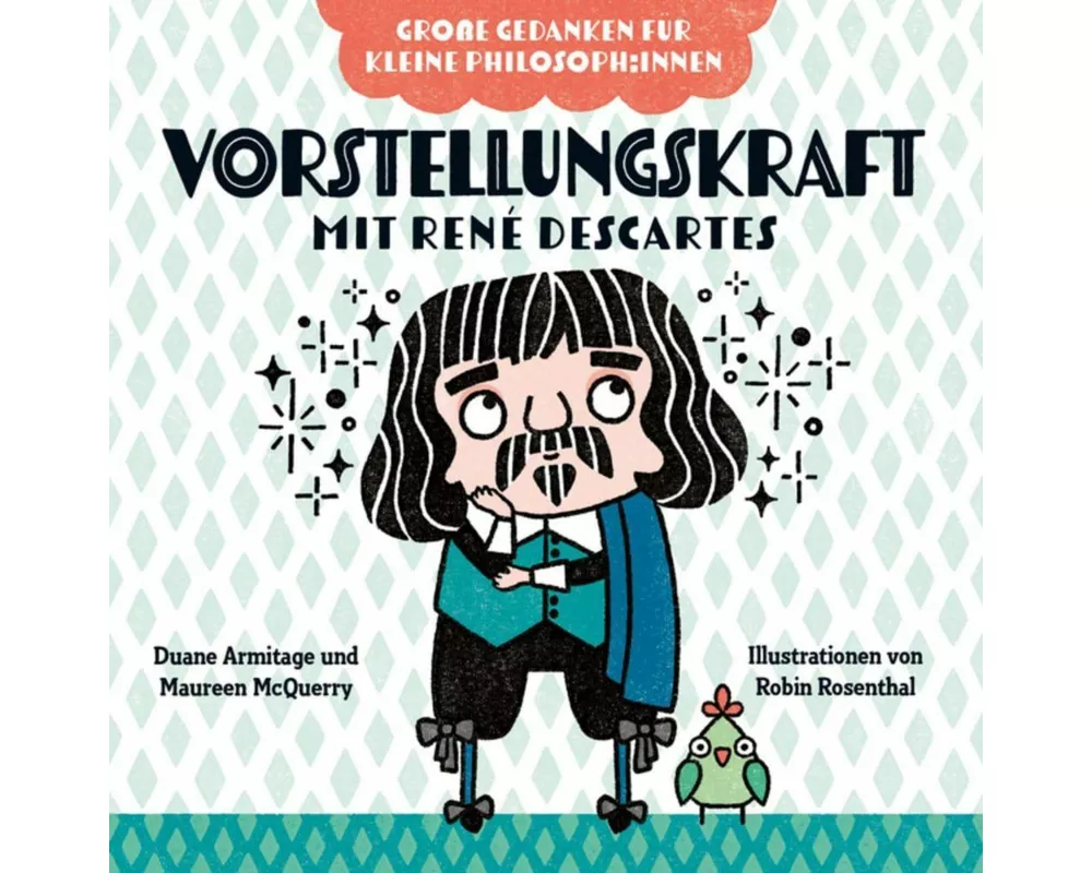 Vorstellungskraft mit René Descartes. Bilderbuch