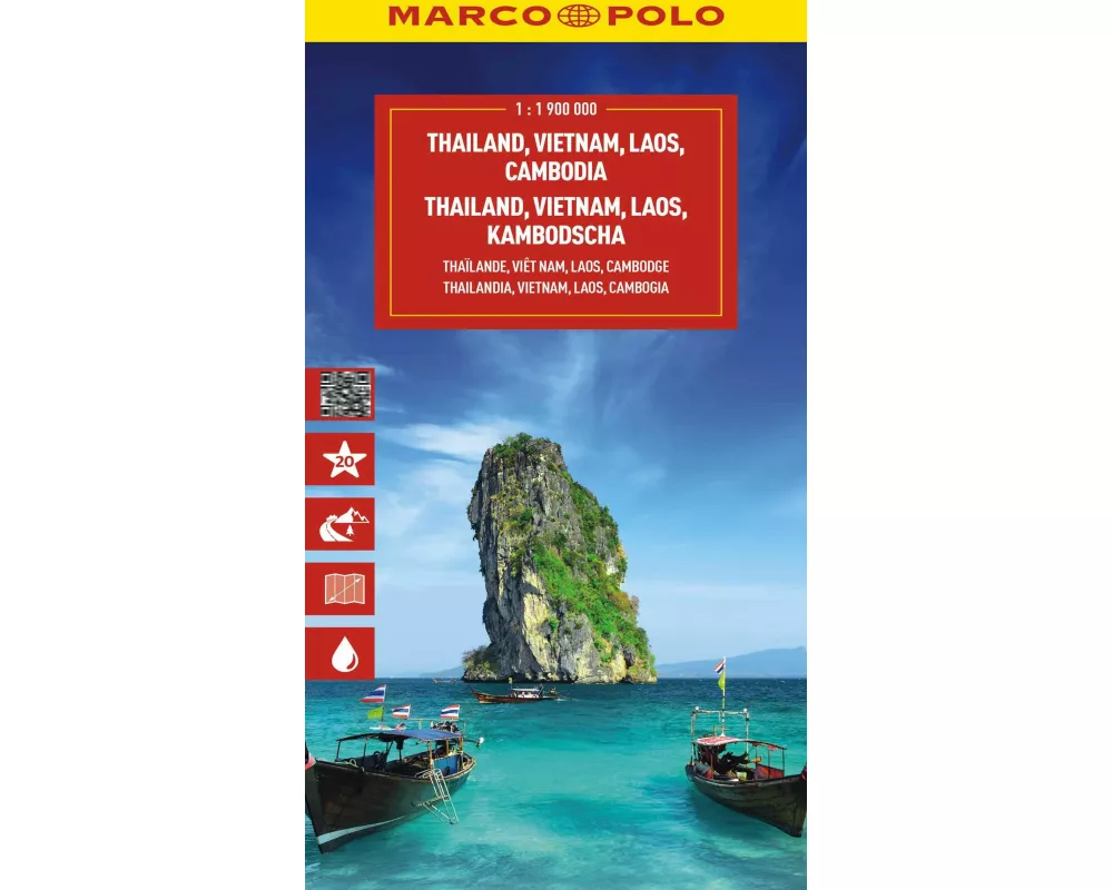 MARCO POLO Reisekarte Thailand, Vietnam 1:1,9 Mio