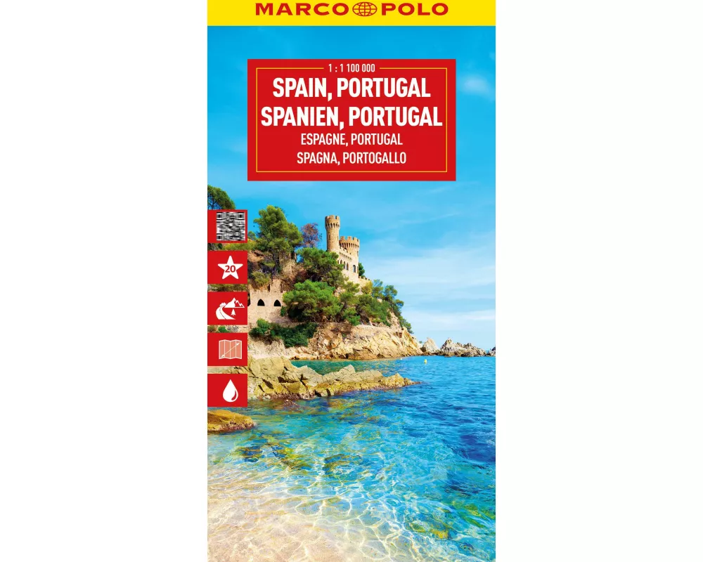 MARCO POLO Reisekarte Spanien, Portugal 1:1 Mio