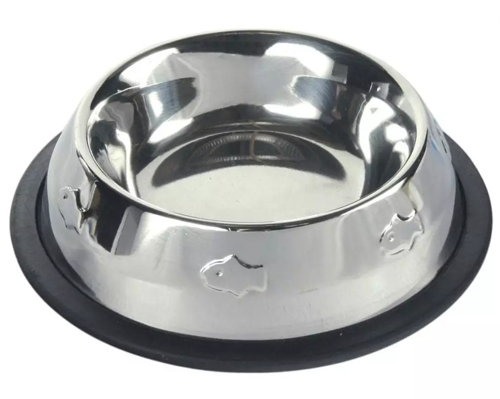 Trixie Edelstahlnapf mit Prägung 0.2 l