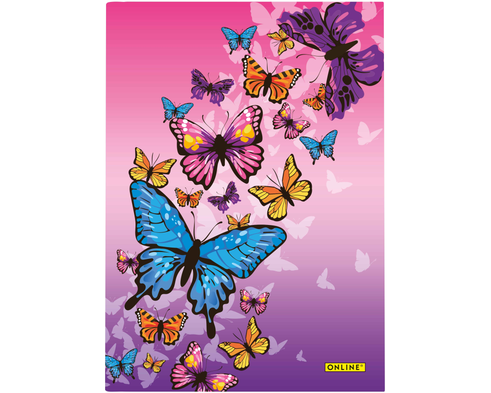 ONLINE Notizbuch Butterfly A5 10151/6 gepunktet, 80gr. 96 Blatt