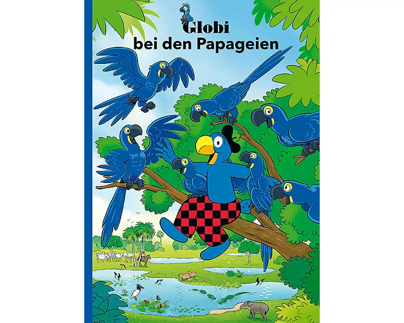 Globi bei den Papageien