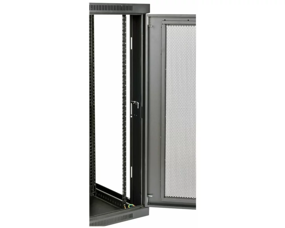 EATON TRIPPLITE SmartRack 18U, UPS-Depth, Wall-Mount, Half-Height, Rack Enclosure, Hinged Back