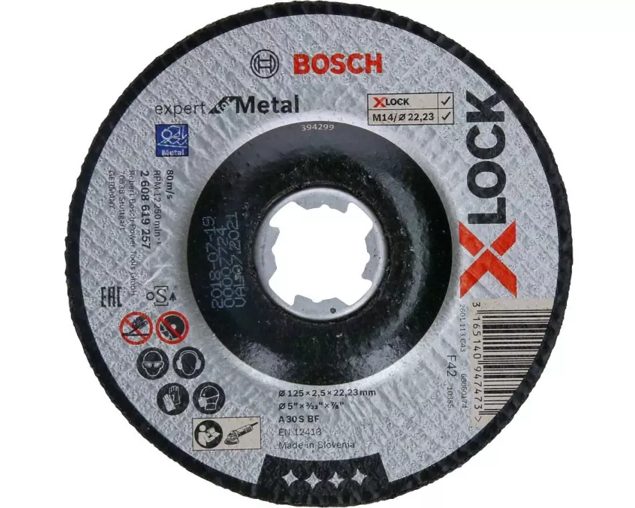 Bosch Professional Trennscheibe gekröpft X-LOCK Expert for Metal 125 x 2.5