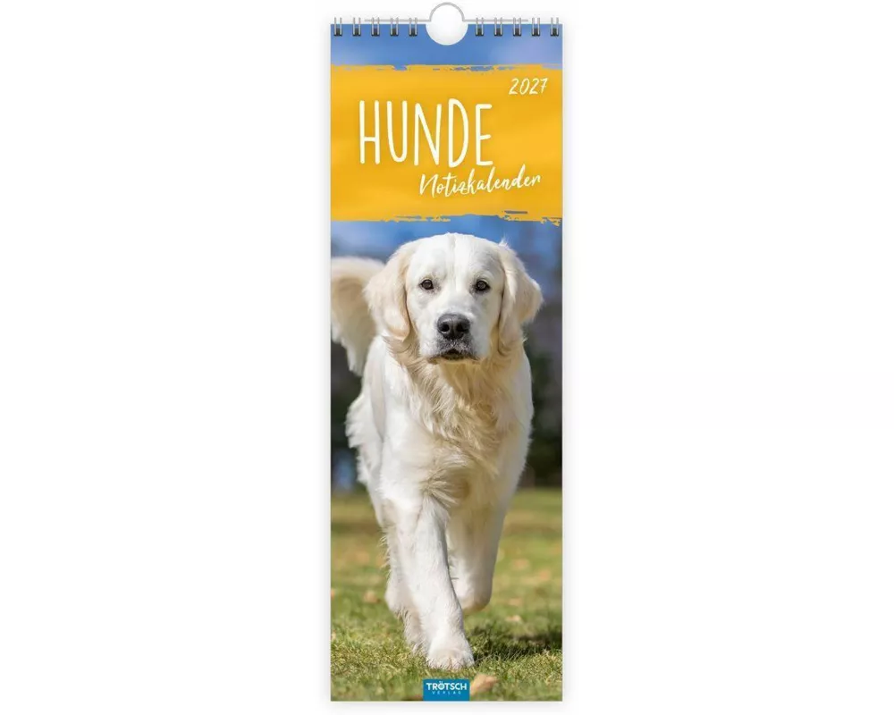 TRÖTSCH - Streifenkalender Hunde 2027 Notizkalender