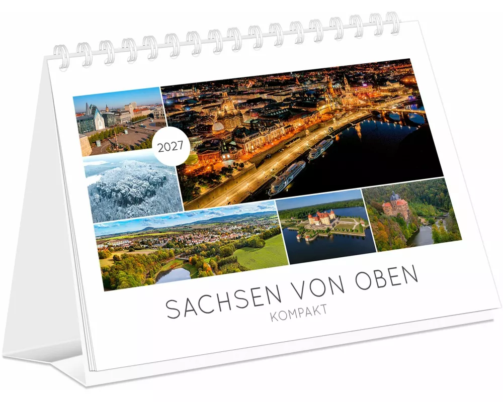 Kalender Sachsen von oben kompakt 2027