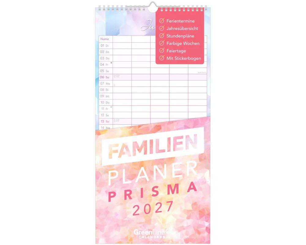 Familienplaner Prisma 2027