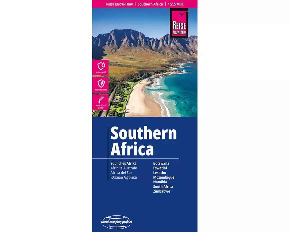 Reise Know-How Landkarte Südliches Afrika (1:2.500.000)