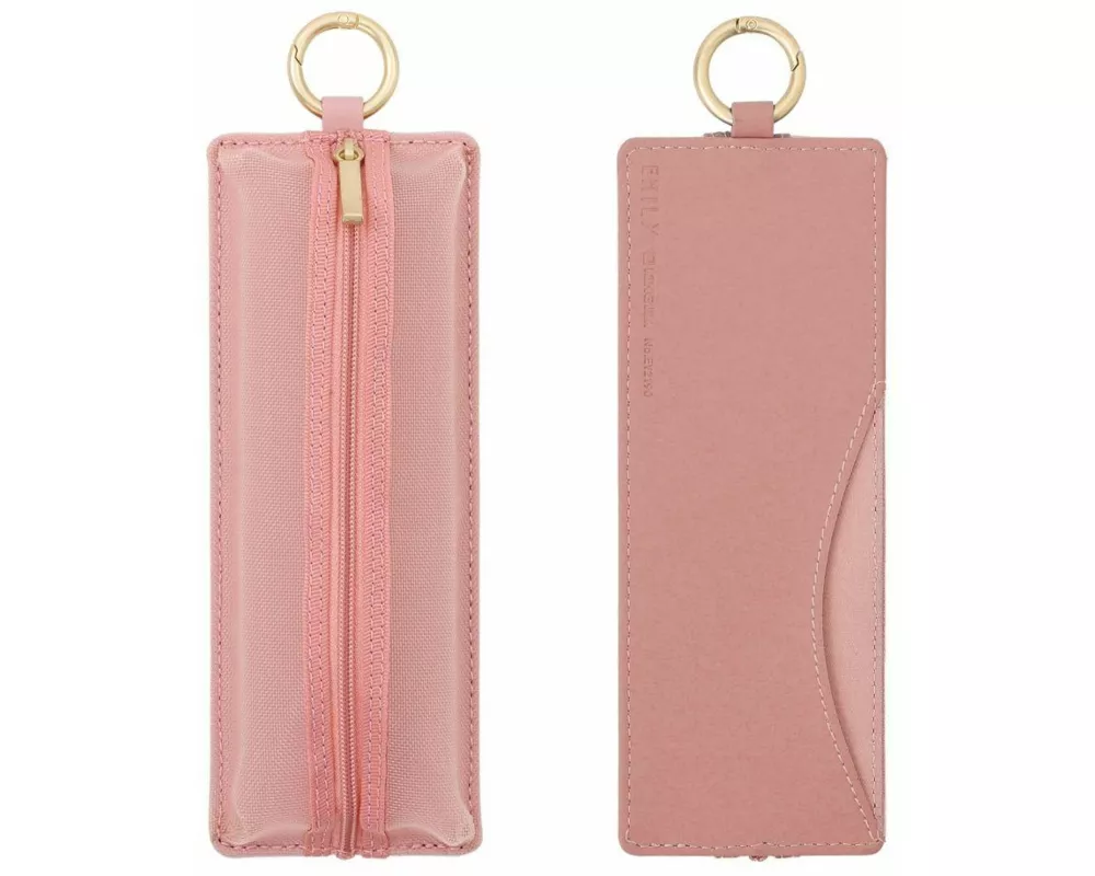 EMILY Mesh Federmäppchen (Pink) Flat Pen Case | by KING JIM