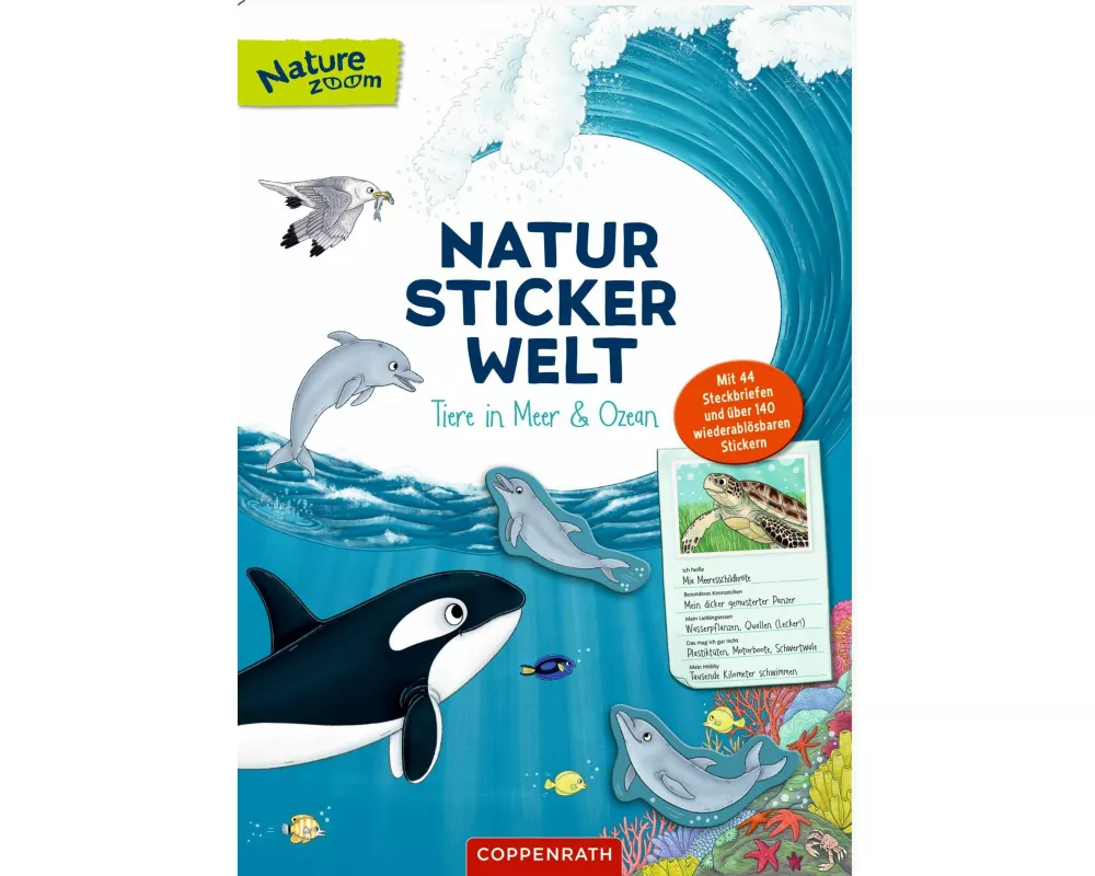 Natur-Stickerwelt: Tiere in Meer und Ozean