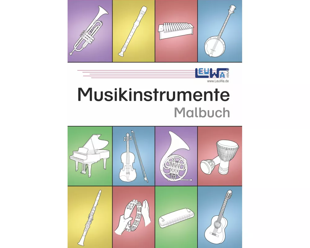 Musikinstrumente Malbuch