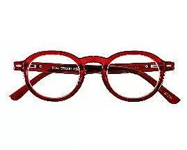 Brille. TOJA G79300 dunkelrot +1,50 dpt Lesebrille mit Etui und Tuch in einer Box