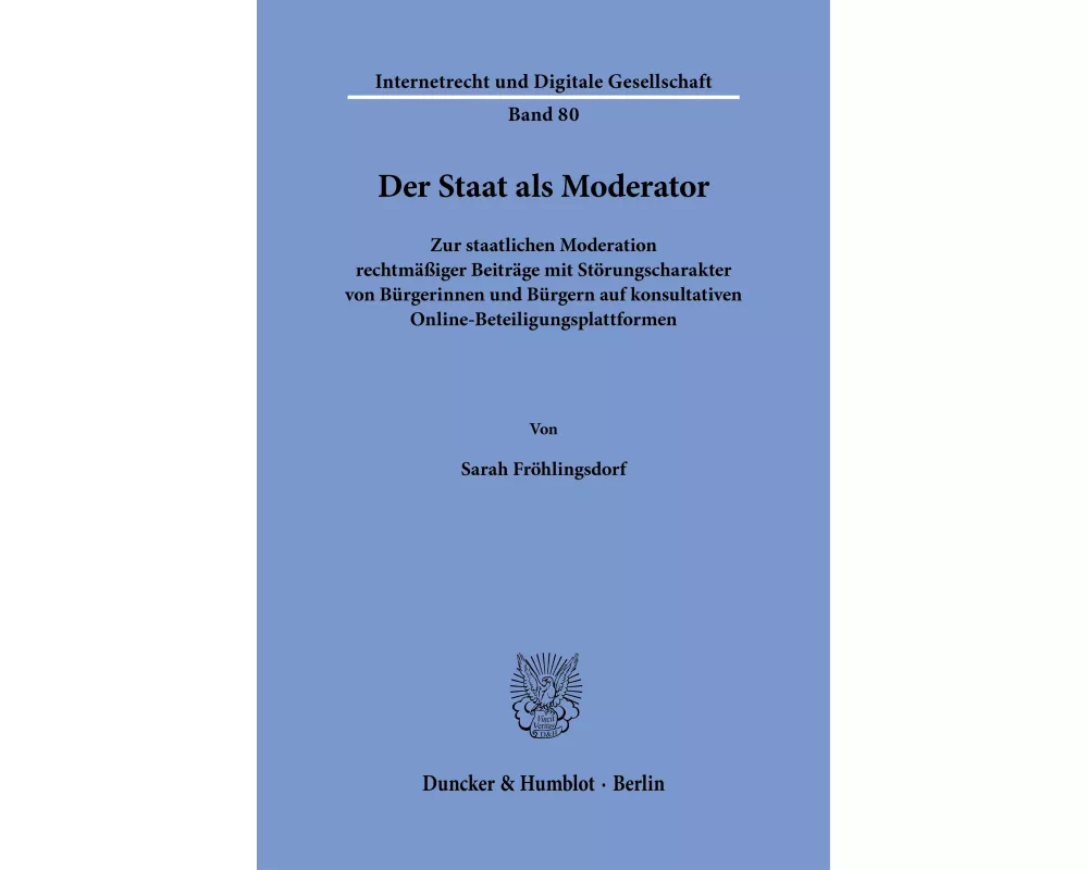 Der Staat als Moderator