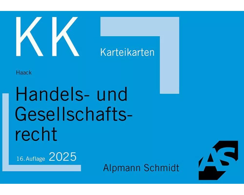 Karteikarten Handels- und Gesellschaftsrecht