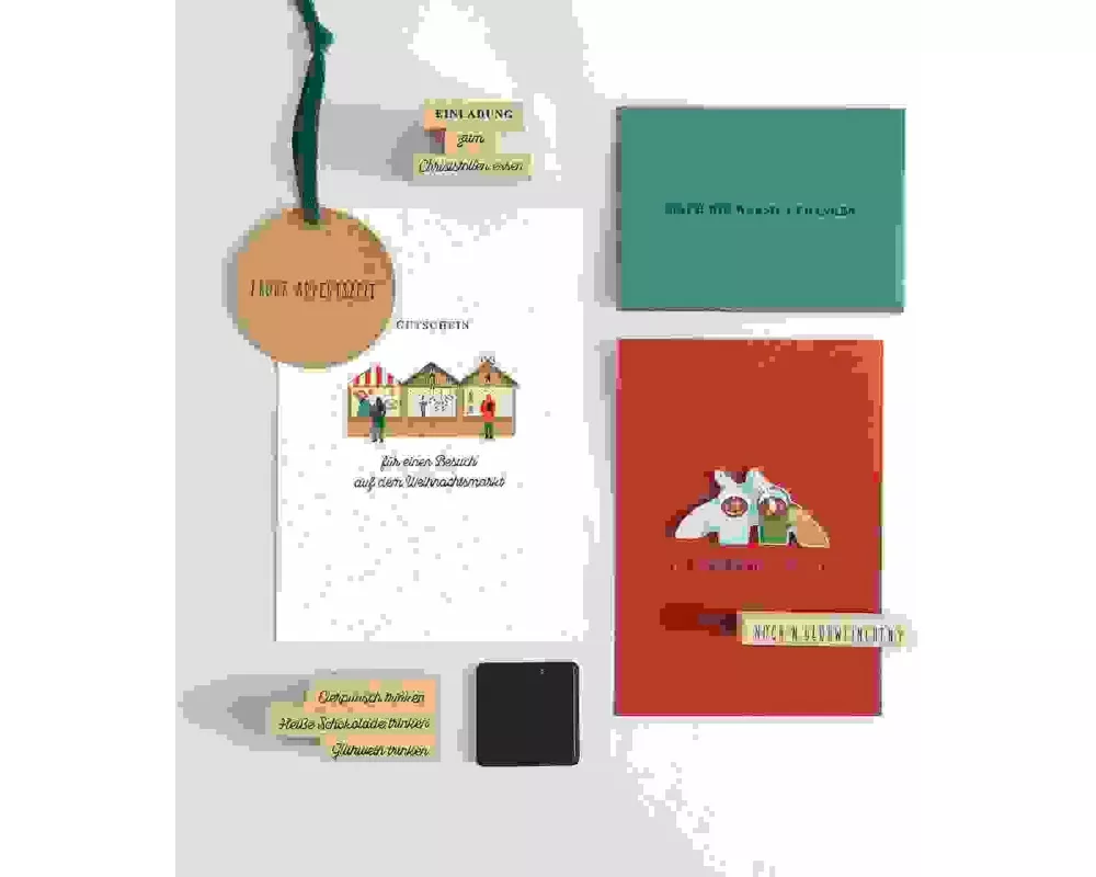 Stempelset Weihnachtsmarkt, Types FSC 100%