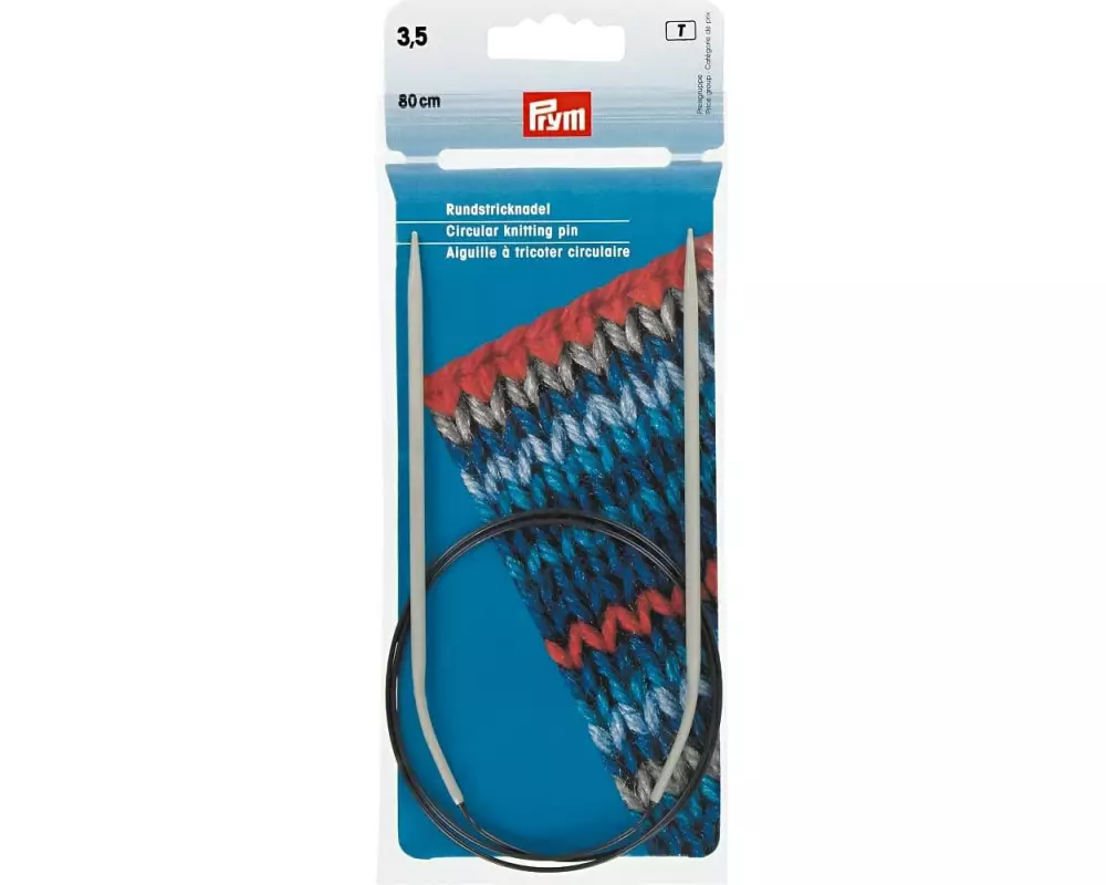 Prym Rundstricknadel Ø 3.5 mm x 80 cm, Aluminium