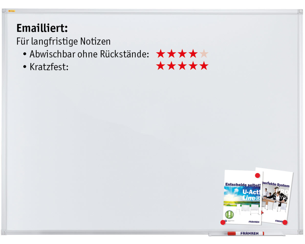 FRANKEN Whiteboard SC2202SB X-tra!Line emailliert 60x90cm