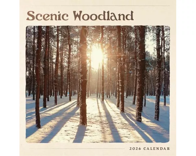Scenic Woodland Square Wall Calendar 202