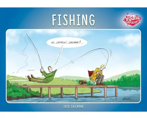 Fishing Young At Heart A4 Calendar 2026