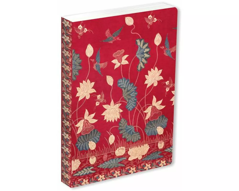 Journal Sarong Buketan with Lotuses, Lined Paperback