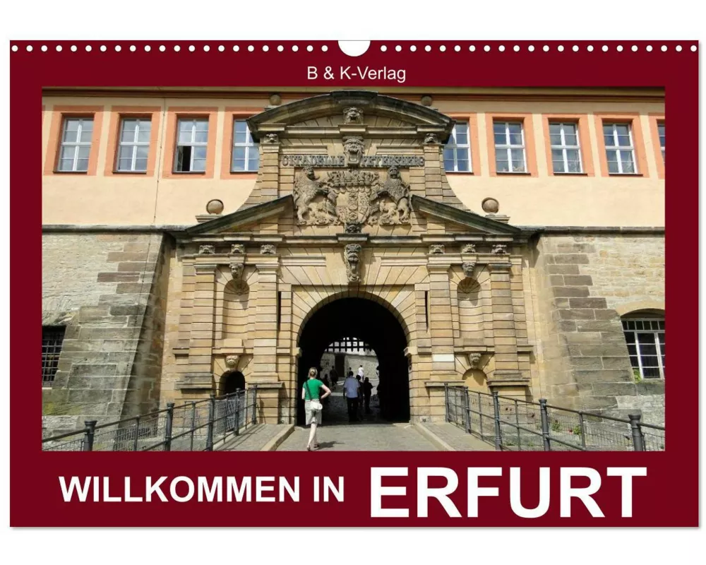Willkommen in ERFURT (Wandkalender 2026 DIN A3 quer), CALVENDO Monatskalender