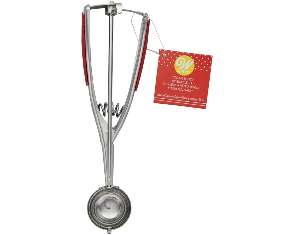 BackshopSchweiz Eis oder Teig Portionierer – Kekslöffel Silber