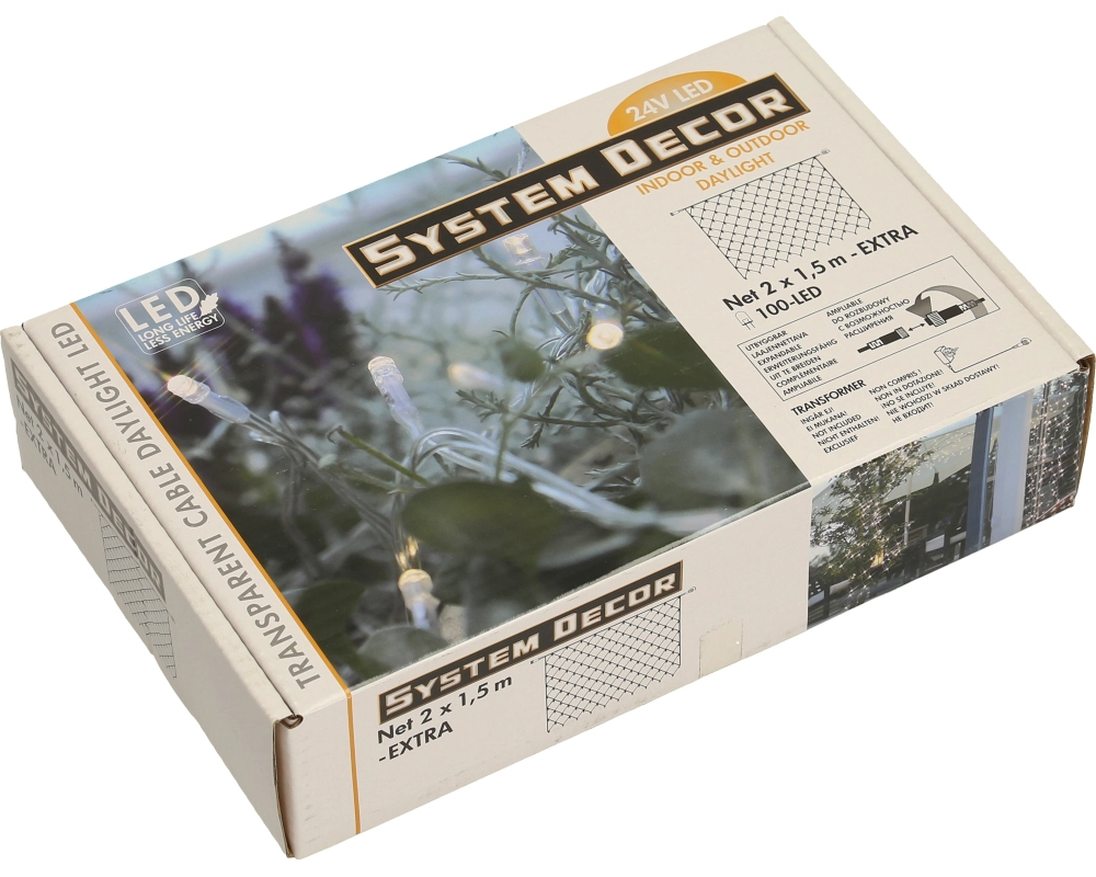 STAR TRADING System Decor LED-Netz 2m 12.495-59 Extra, weiss, 1,5m