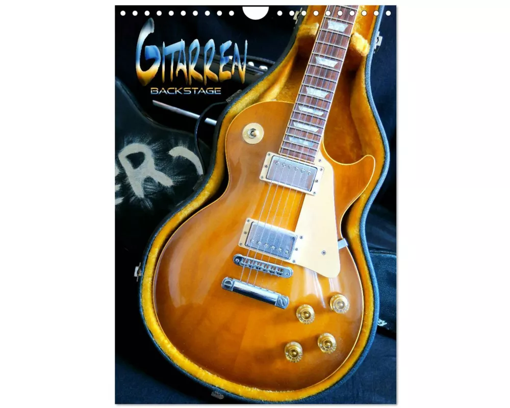 Gitarren backstage (Wandkalender 2026 DIN A4 hoch), CALVENDO Monatskalender