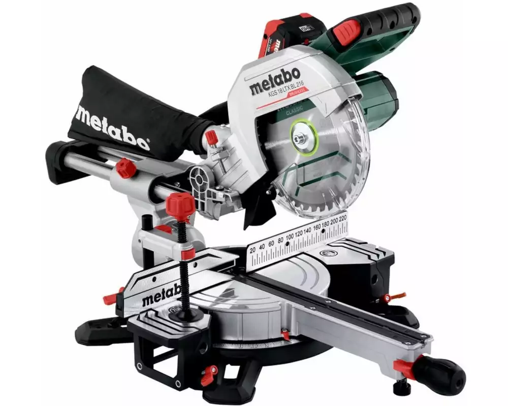 Metabo Akku-Kapp- und Gehrungssäge KGS 18 LTX BL 216, Kit