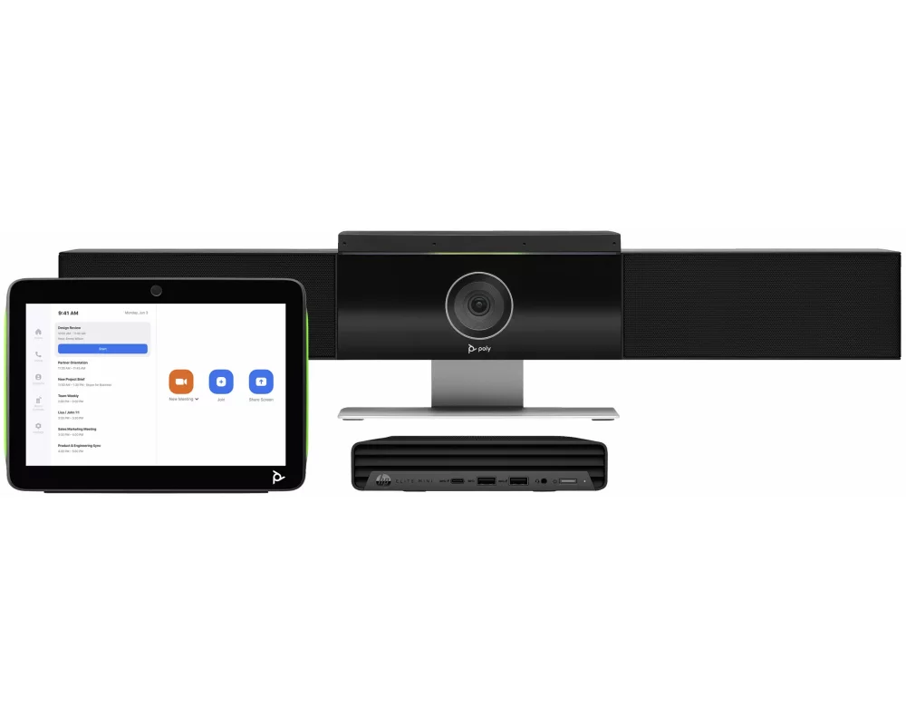 HP Poly Zoom Room Base Kit HP Mini PC w/TC10 (ABB)