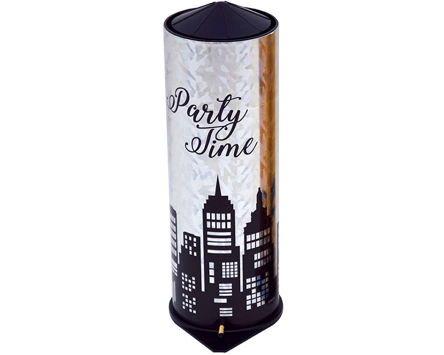 NEUTRAL Tischbombe 7.5x21cm 270.7330 Party Time silber